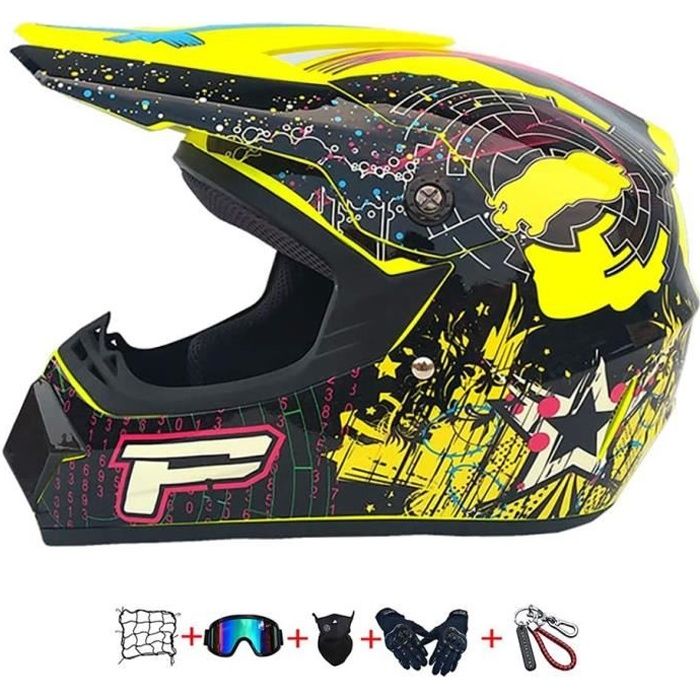 Casque moto cross avec lunette clearance