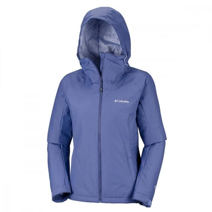Veste Columbia modele mossy path impermeable femme - Bleu Bleu - Cdiscount Pr??t-?�-Porter