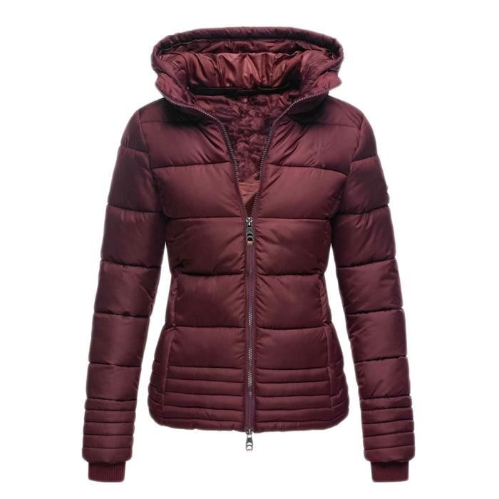 Doudoune Hiver Matelass e pour Femmes Manches Longues Doudoune