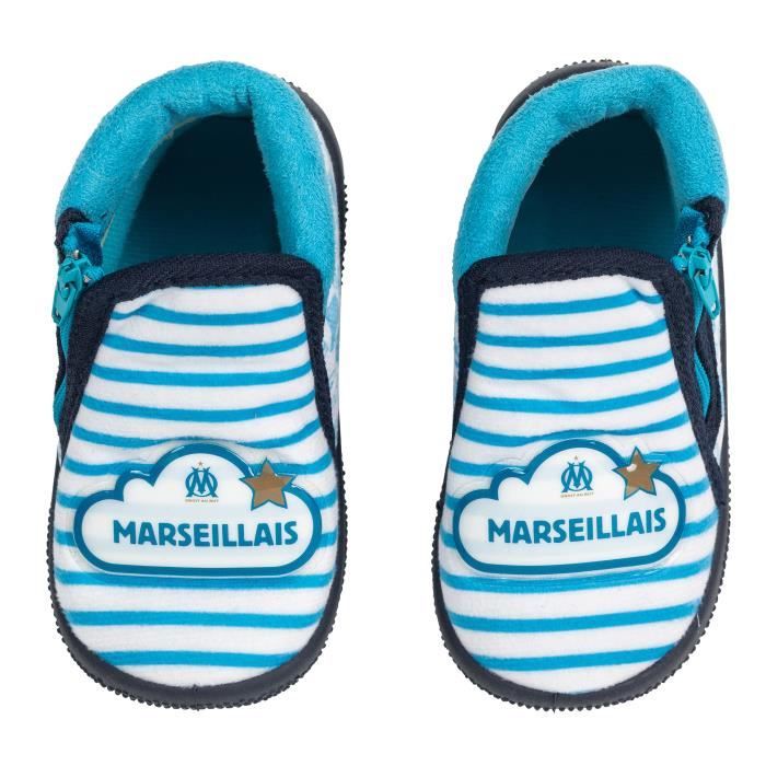 Chaussons b b OM OLYMPIQUE DE MARSEILLE Polyester Gar on
