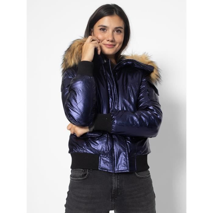 North Wood Doudoune agata femme bleu marine Bleu marine Cdiscount Pret a Porter