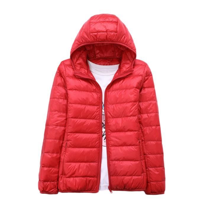 Doudoune rouge courte femme deals