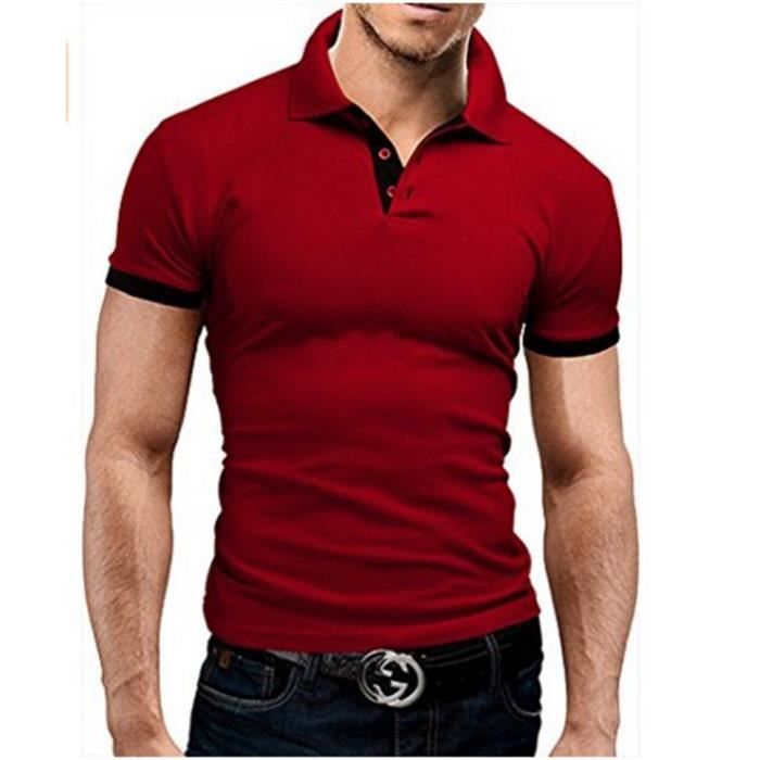 Polo Homme T Shirt Casual Basic Tennis Golf Shirt Manche Courte Tactique Militaire Respirant Sports Camping Top