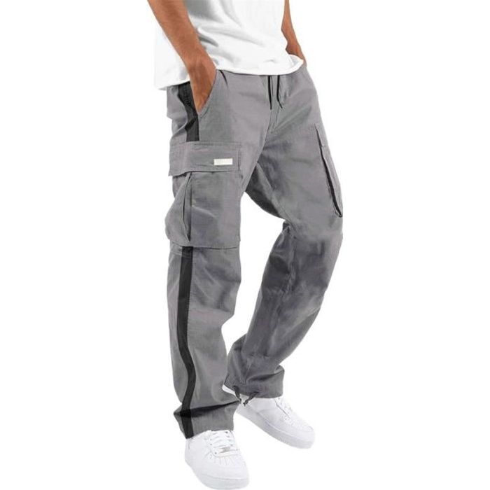 Pantalon Cargo Casual Sport Jogging Slim Fit Militaire Montagne Baggy Homme MINETOM Gris Grande Taille Gris Cdiscount Pret a Porter