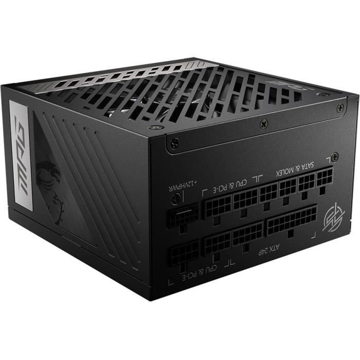Alimentation PC - MSI - 306-7ZP7C11-CE0 - MPG A1000G PCIE 5 - ATX 3.0 - 80+ Gold