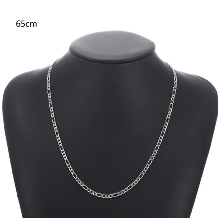 Joli Nouveau collier de la chaîne Hommes en acier inoxydable couleur or collier long collier pour hommes bijoux col