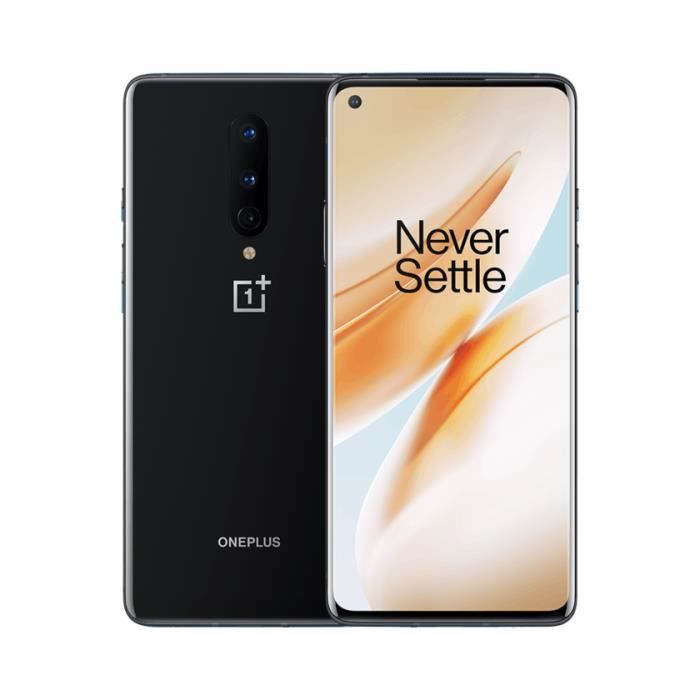 Achat T&eacute;l&eacute;phone portable OnePlus 8 12Go Ram 256Go Rom 5G Smartphone Noir pas cher