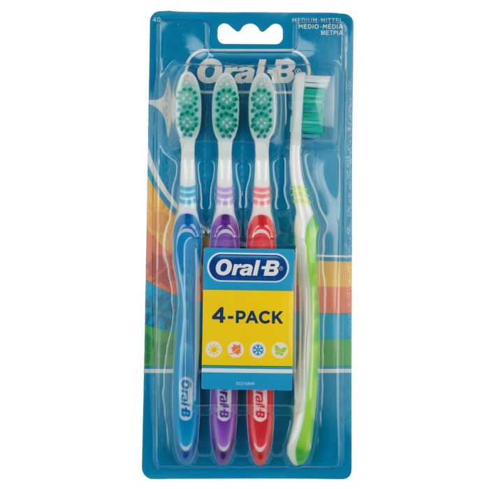 ORAL B Brosse à dent Medium Lot 4 Cdiscount Au quotidien ORAL B Brosse à dent Medium Lot 4 Cdiscount Au quotidien