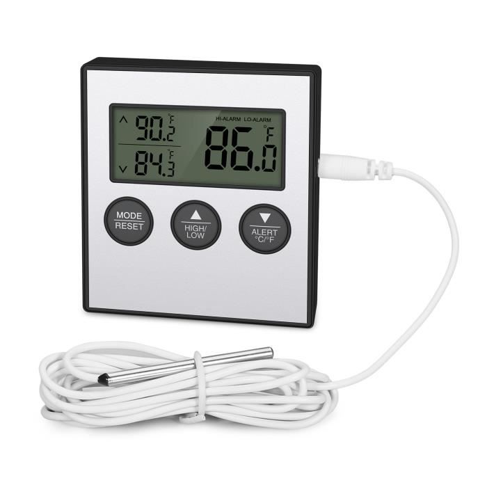 Thermomètre de Frigo Congelateur, Thermomètre de Réfrigérateur (Noir) -  Cdiscount Maison
