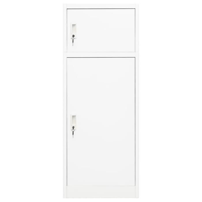 BEST MEUBLE MODE Armoire à selles Blanc 53x53x140 cm Acier (3395992)