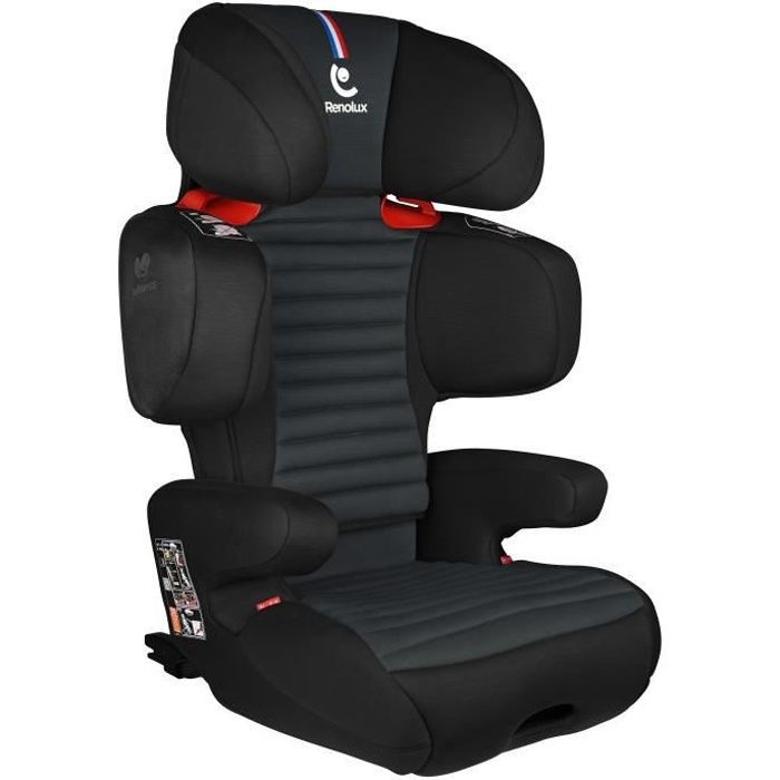 RENOLUX Siège auto RENOFIX Gr 1/2/3 Isofix inclinable Softness® - Carbon