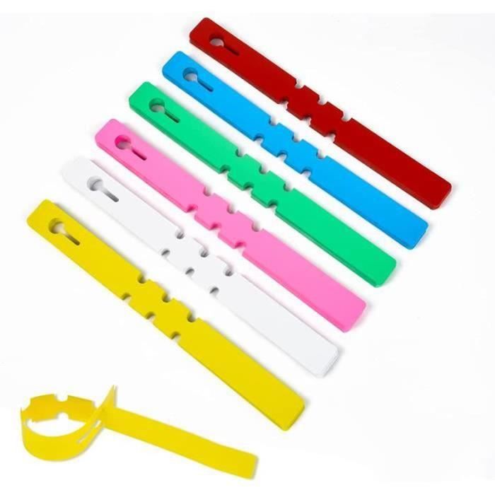 200 Étiquettes Suspendues En Plastique Orange 3x5 Cm - Inscriptibles, Imperméables, Avec Trou, Pour Rangement, Inventaire, Bagages