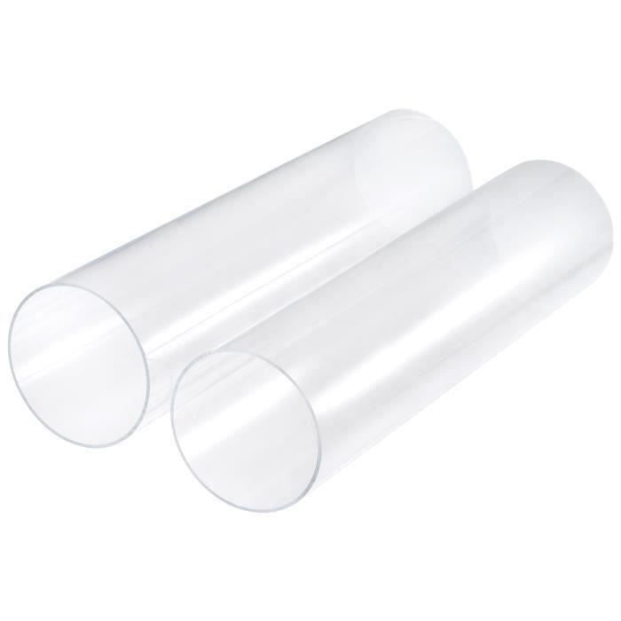 3 Tubes Acryliques Ronds Rigides Transparents - 14 Mm ID / 18 Mm OD - 500 Mm - Neuf
