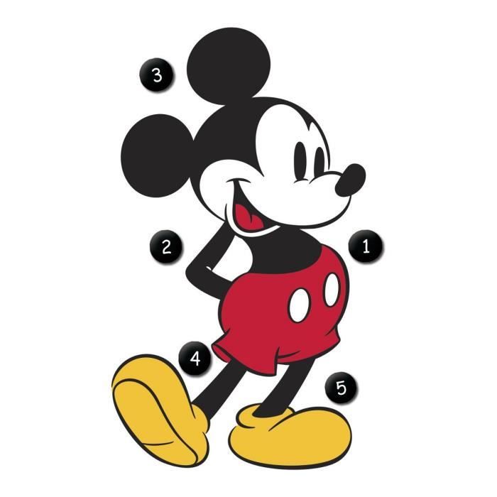 Autocollants Mickey en rouleau de 200 stickers