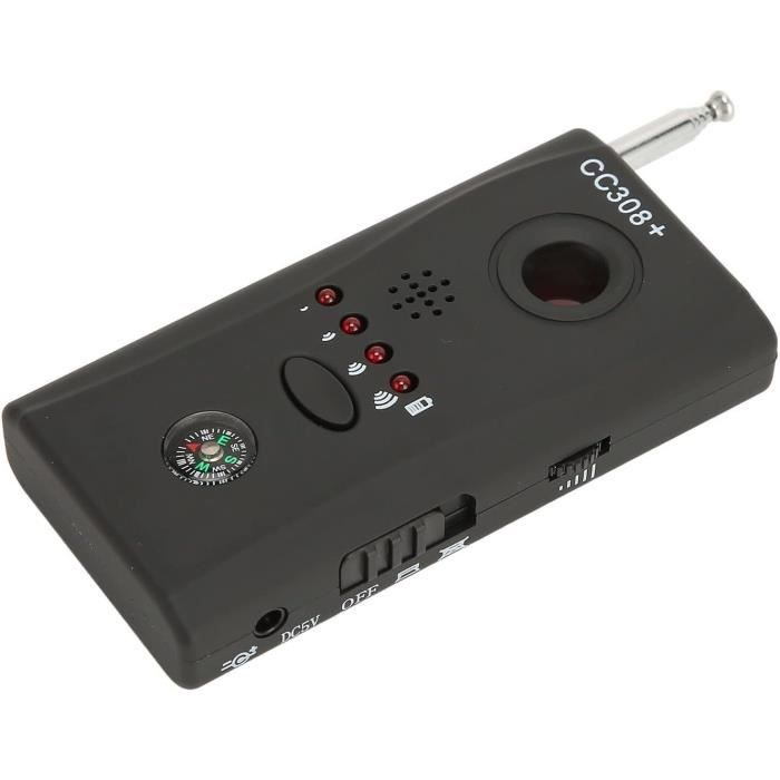 Détecteur De Caméra Espion Portable - 5 Niveaux De Sensibilité - 25h D'Autonomie - Anti-Espionnage Maison, Bureau, Voyage
