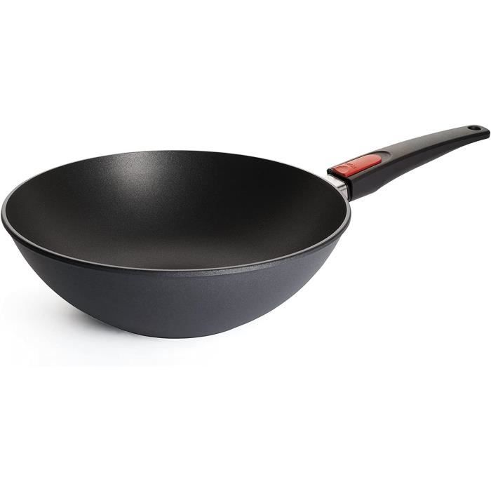 BBQ-Toro Wok En Fonte Ø 35,5 Cm – Poêle Wok Compatible Induction, Gaz, Barbecue Et Feu Direct