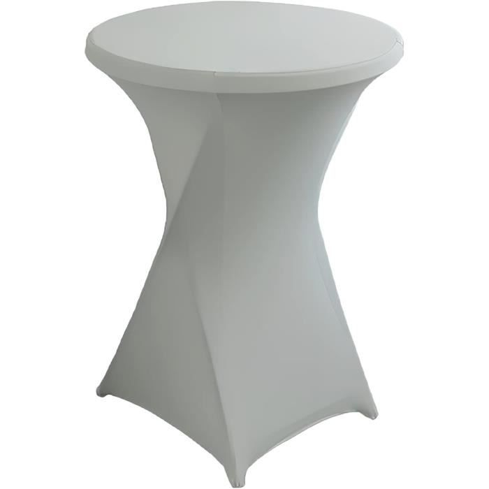 Jupes De Table Simples Et Extensibles En Polyester, Dos Ouvert