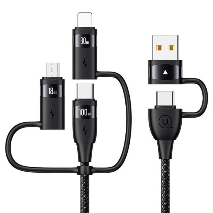 YUNIQUE GREEN-CLEAN-POWER für DJI Tello Drohne 70 cm Kabel, Schwarz