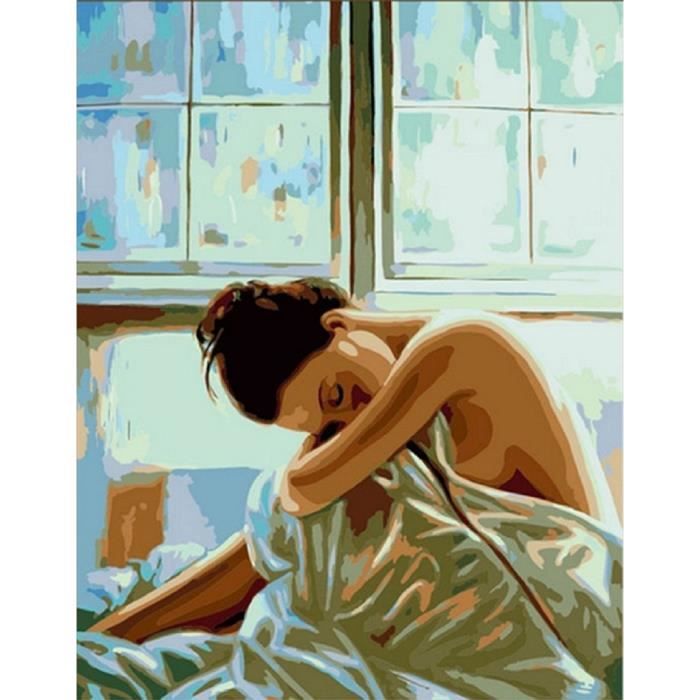Femme Nue Diy Peinture Par Numero Kits 16 X 20 Zollolgemalde