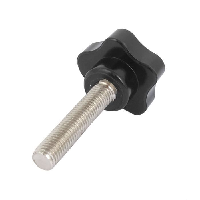 2x ECROU MOLETE PLASTIQUE INSERT ACIER M4 M5 M6 MOLETTE ROULETTE SERRAGE RAPIDE FILETÉ 4MM 5MM 6MM