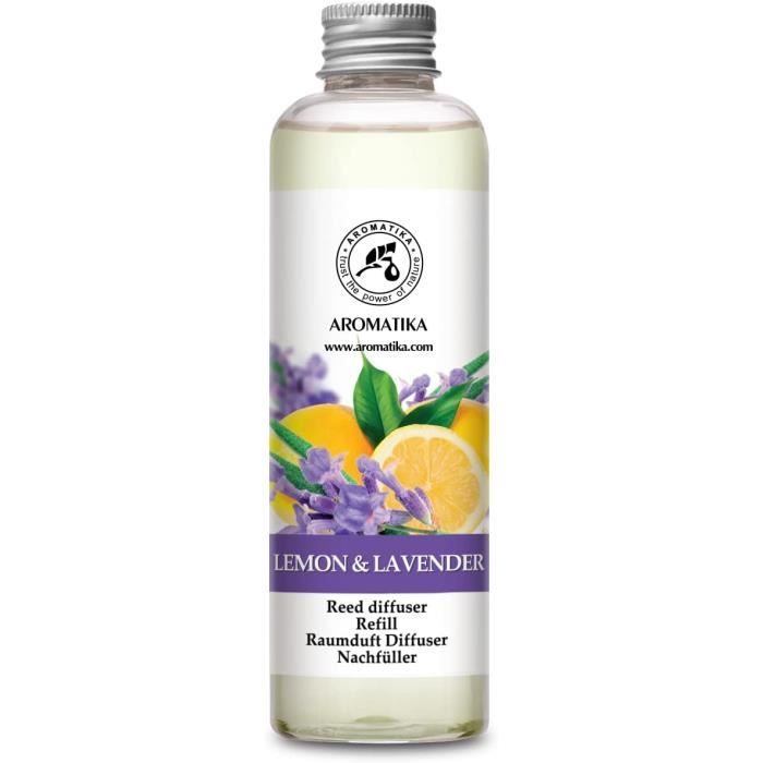 Recharge Parfum D’ambiance Lavande 200ml - Pour Diffuseur à Bâtonnets - Longue Durée, Apaisant, Pour Chambre, Salon, Salle De Bain