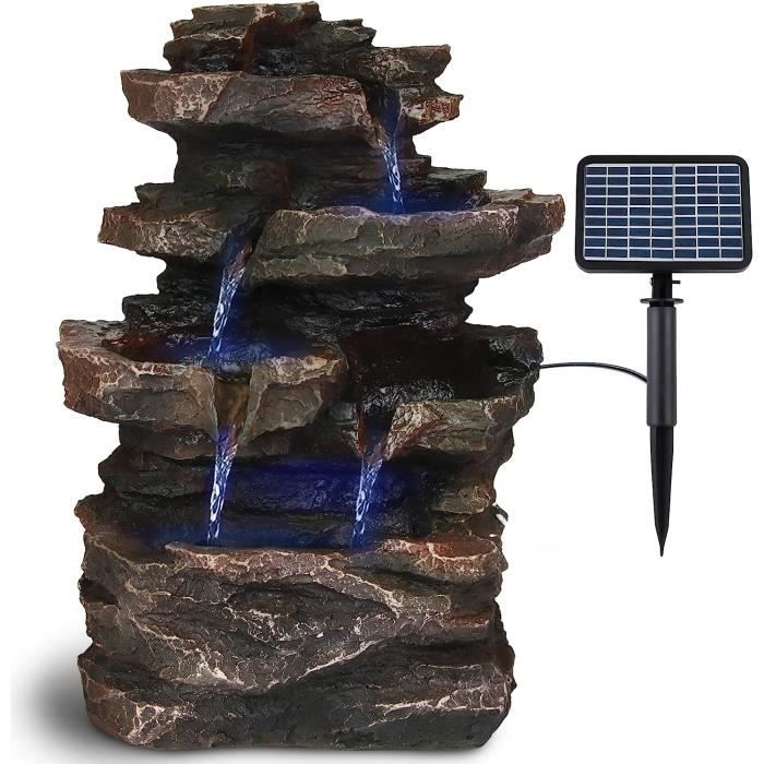 Fontaine Solaire Cascade Exterieur