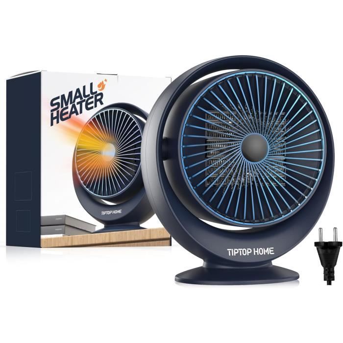 Chauffage D'appoint 1500W PTC Avec Effet Flamme 3D - 2 Niveaux, Minuterie, écologique, Portable - 3