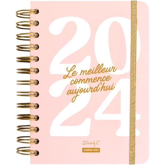 Agenda Mr. Wonderful 2025 Settimanale - Con Adesivi E Frasi Motivazionali - Foto 10