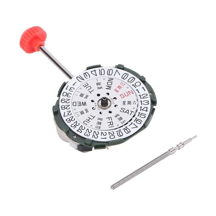 Mouvement à Quartz Japonais VX32E – Date à 3 – Avec Tige Réglable Et Pile – Pour Réparation Ou Création De Montres - 5