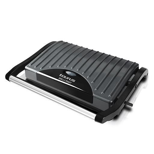 Appareil à sandwich Taurus Grill & Toast de 700W, plaques de 23 x 14,5cm, revêtement antiadhésif, témoin lumineux