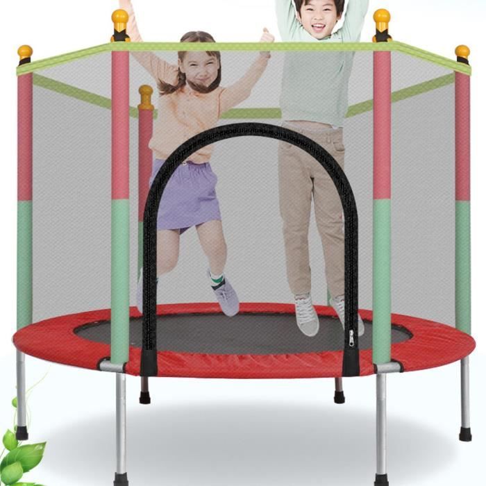 Relaxdays Filet de s/écurit/é Trampoline Filet de Protection Trampoline Rond Barres Accessoire Noir