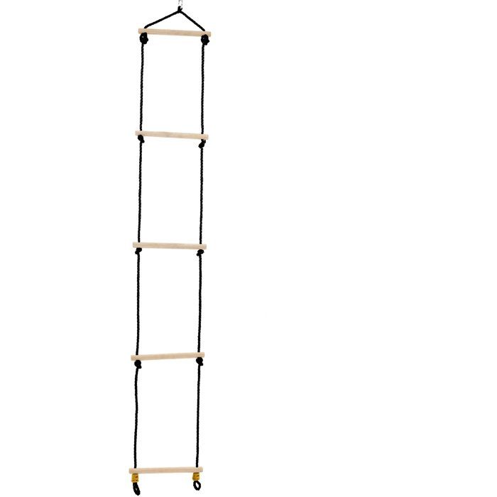 TP Toys Échelle en bois - Corde Noire - H 190-250 cm - vue 1