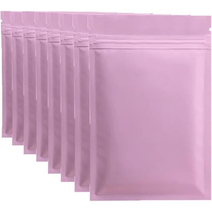 100 Pièces Mylar Sac Refermable, Ziplock Sachet Sacs De Thermoscellage ...