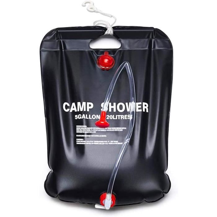 Sac De Douche Solaire RISEPRO – 5 Gallons / 20 Litres, Camping (Neuf)