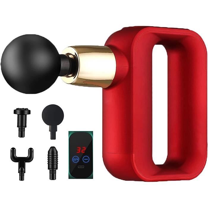 Mini pistolet de massage, masseur musculaire portable à percussion des tissus profonds, pistolet