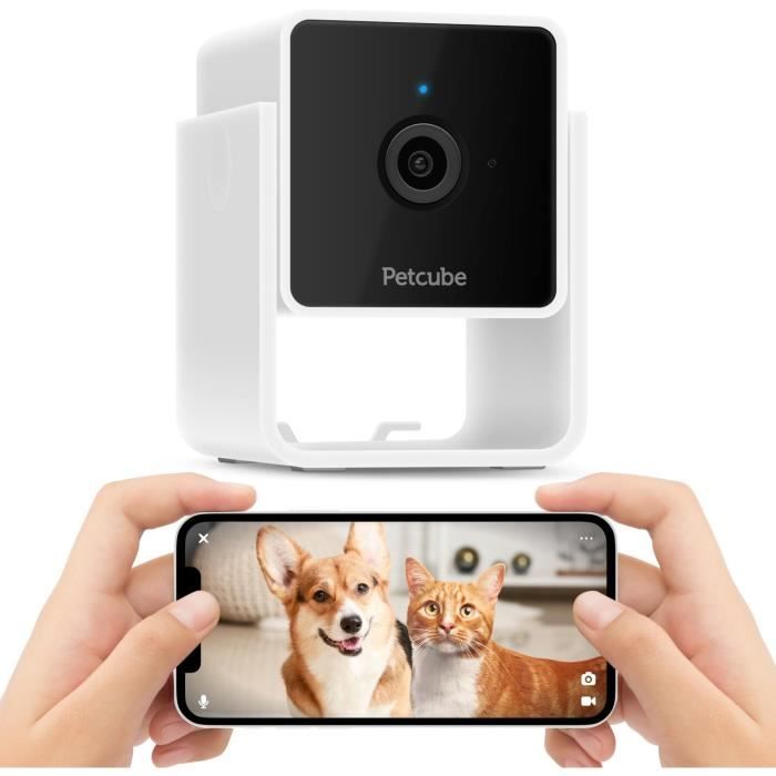 Cam Caméra De Sécurité Intérieure Wi-Fi Pour Chats Et Chiens Avec App ...