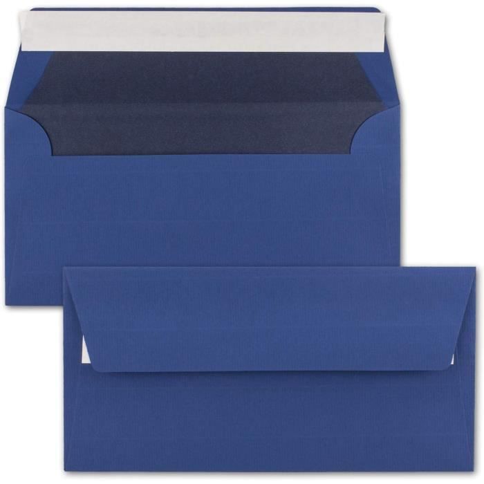 Neuser Paper Lot de 50 enveloppes blanches - Format DIN long