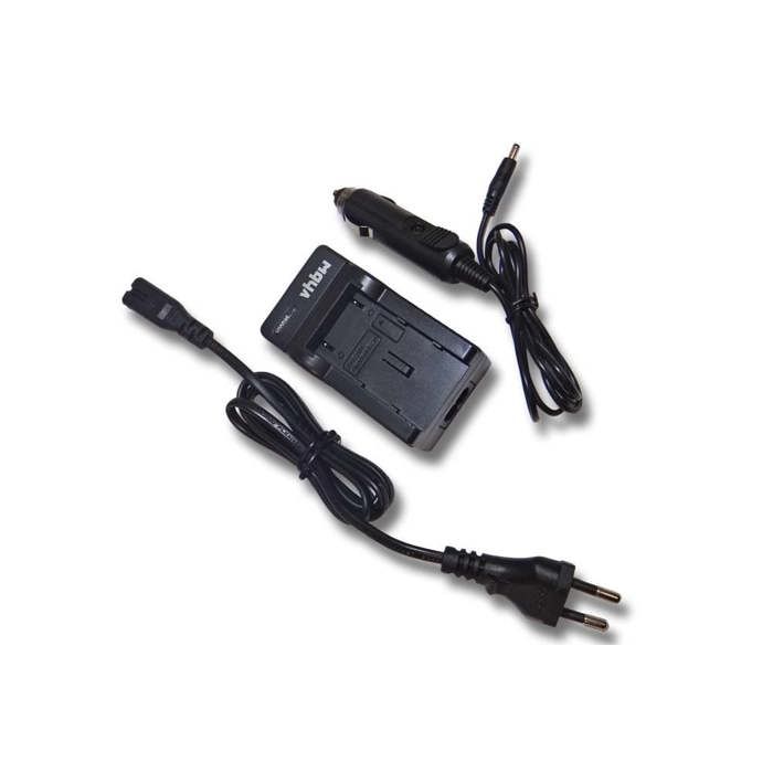 Vhbw Chargeur 2-en-1 secteur, socle, inclu adaptateur allume-cigare batterie LB-070 pour Kodak Pixpro AZ651, Pixpro AZ651 Astro