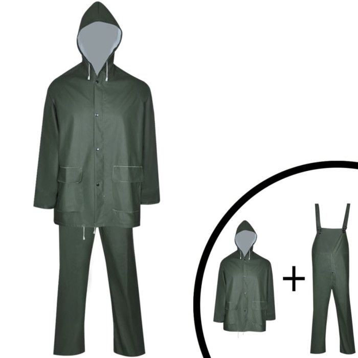 Ponchos De Pluie Enfants Imperméables EVA - Lot De 2 Avec Capuche Ajustable Et Boutons - Unisexe Pour Garçons Et Filles