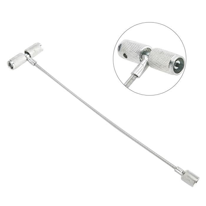 Kit De Réparation Valves Pneu 5 Pièces Tinoaly - Clés Démontage Noyau Valve Simple/double Et Extracteur 4 Voies