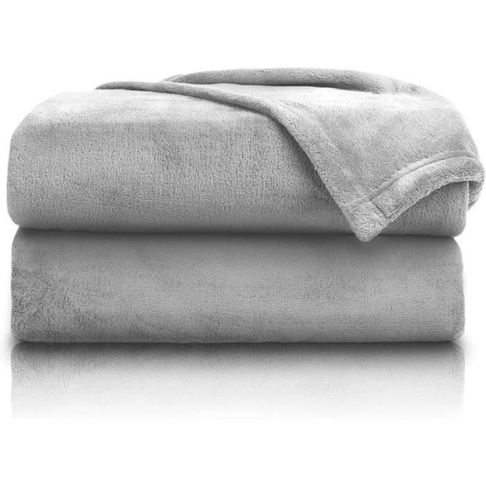 Couverture Plaid Polaire Lit Pour Canapé En Molleton,Couverture Jeté En Flanelle à Carreaux