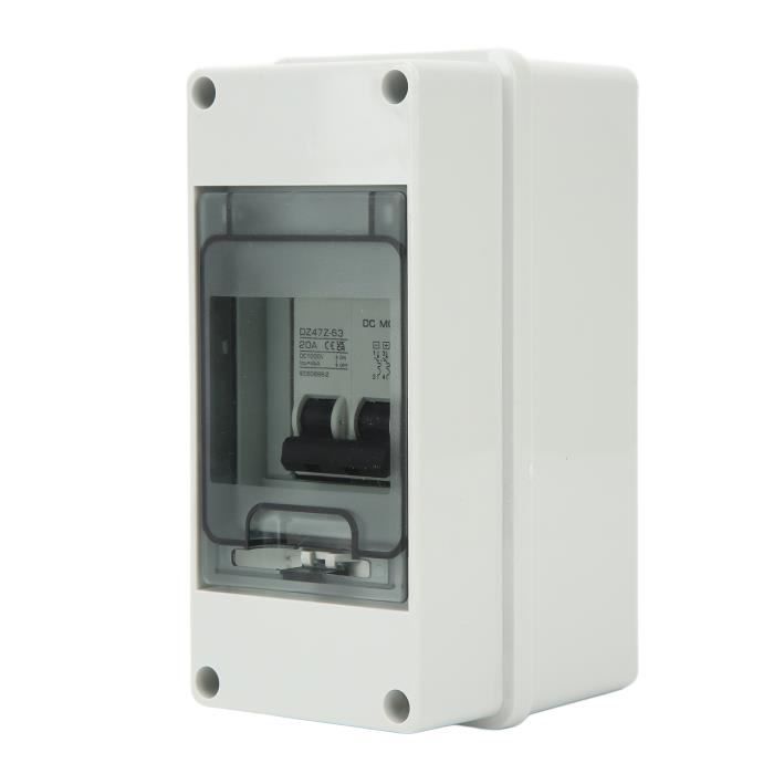 Disjoncteur Solaire 40a 1000v Boîtier Combinaison Solaire IP65 - Disjoncteur 40A 1000V - 2 Cordes - Étanche - Pour Panneaux Photovoltaïques Boîtier Pv Ip65 Disjoncteur 40a 1000v Panneaux Solaires