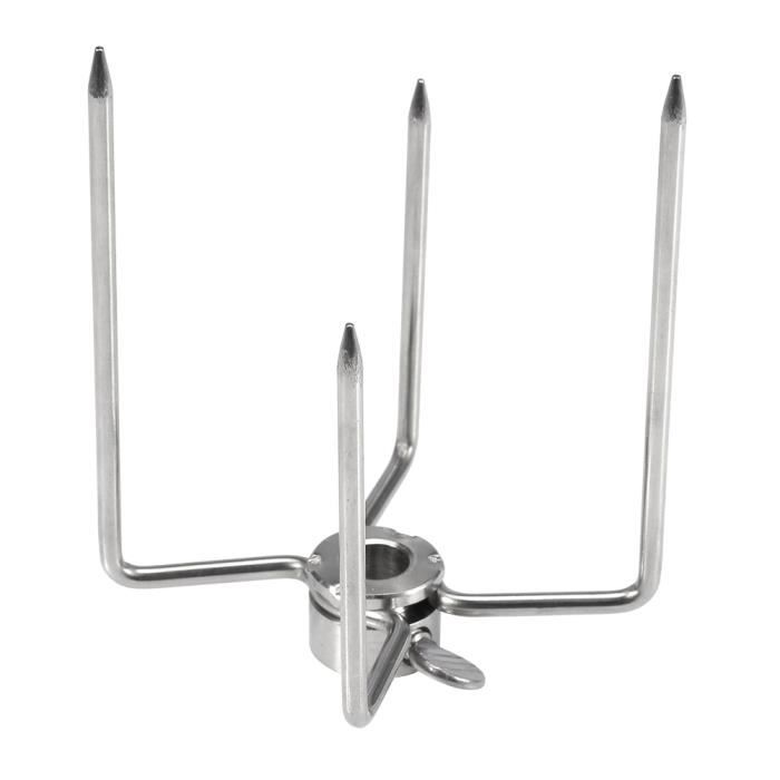 Fourchette à barbecue - ZERONE - 2PCS - Acier inoxydable - Multifonctionnel - Facile à transporter