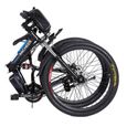 Vélo VTT 26 pouces 36V vélo de montagne de puissance électrique pliable avec batterie Lithium-Ion noir UK plug-1