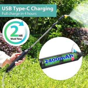 Lance Télescopique Pulvérisation Acier Inoxydable - 31.7 à 73.7 Cm, Raccords 1/4 Et 3/8, Pour Jardin/Nettoyage
