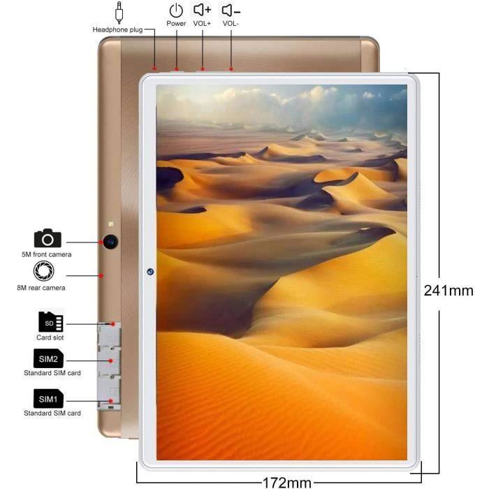 Tablette Tactile Ordinateur portable 2 en 1 Ecran1
