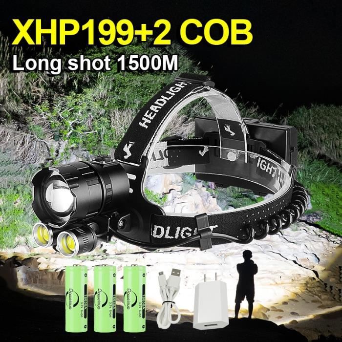 Le plus récent puissant COB LED phare capteur phare lampe de poche