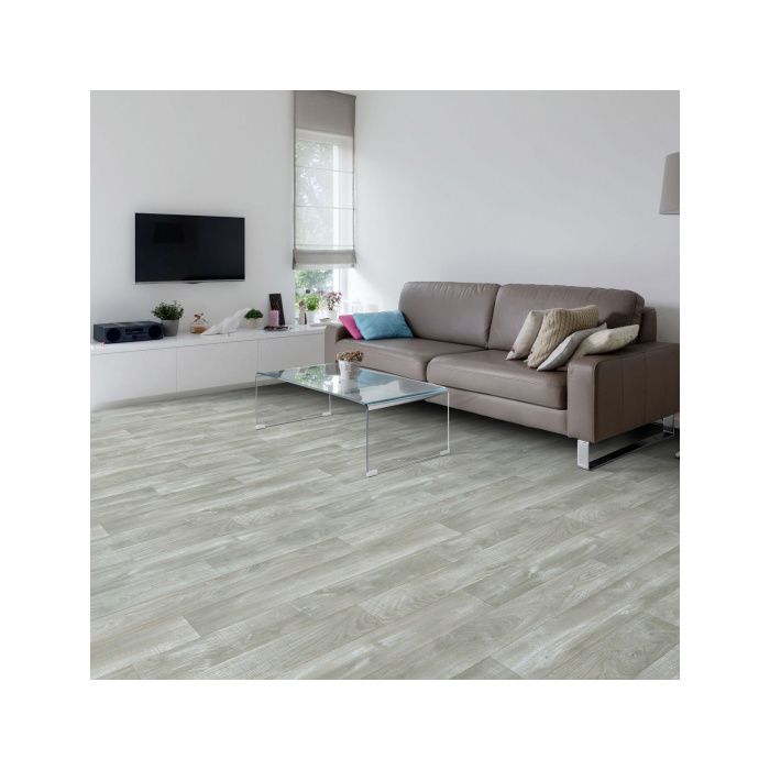 Lino Imitation Parquet Gris