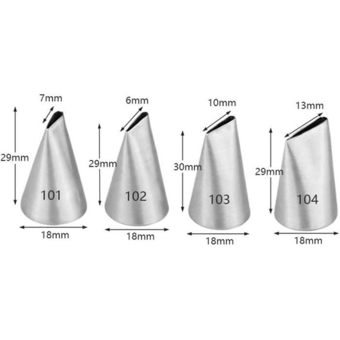USTENSILES DE DECORATION, --Douilles De Pâtisserie Russe Tulipe, Douilles De Glaçage, Buses En