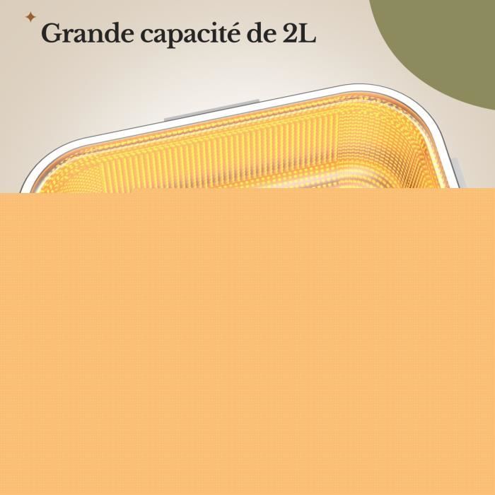 Boîte à Lunch électrique 60W - 12V/24V/220V, Chauffe-plats Pour Voiture Et Maison, 1.8L